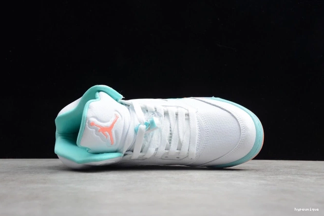 HYPE 440892-100 Light GS Air Jordan 5 Aqua 0701